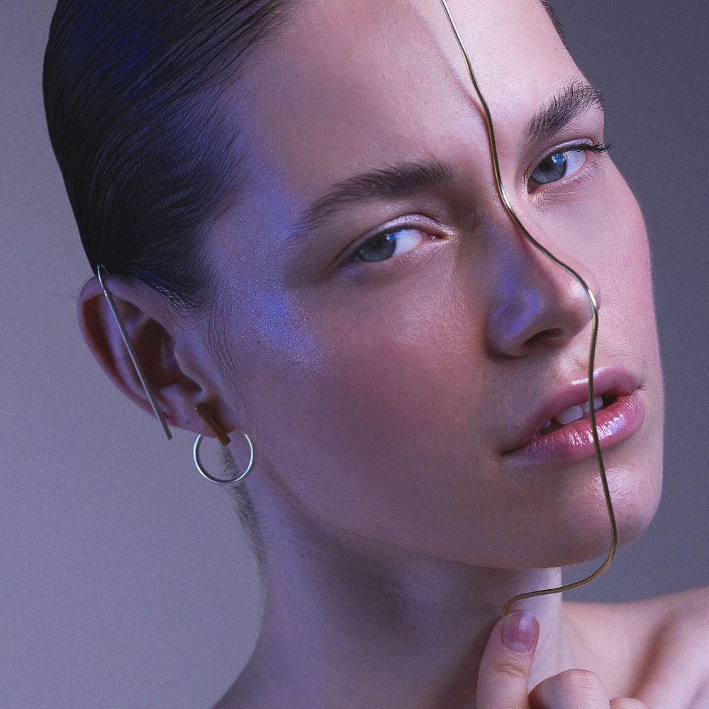 Aretes Nova Silver Plata Cirucular Aretes Astrea Maxi Plata Joya Mujer Moda Moderno Moderna Estilo