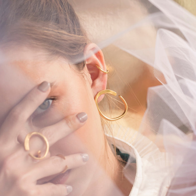 Aretes Plusia - Luisa Lōpez